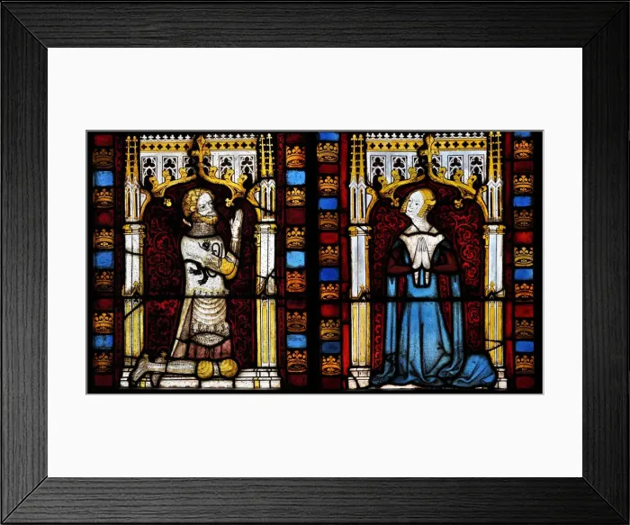 Framed Print : A lord and his wife, Mid of the 14th cen Artist: Netherlandish master Framed Print : A lord and his wife, Mid of the 14th cen Artist: Netherlandish master