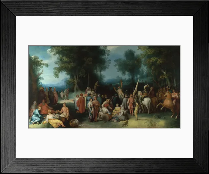 Framed Print : The Preaching of Saint John the Baptist, 1602. Artist: Haarlem, Cornelis Cornelisz. van (1562-1638) Framed Print : The Preaching of Saint John the Baptist, 1602. Artist: Haarlem, Cornelis Cornelisz. van (1562-1638)