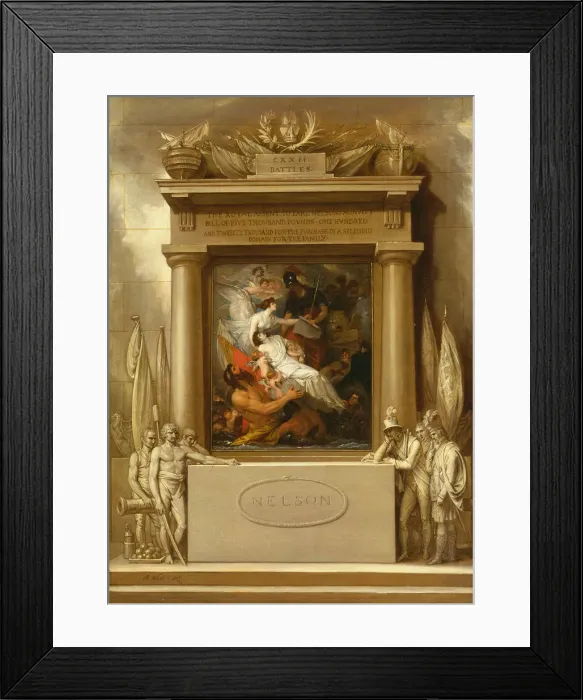 Framed Print : The Apotheosis of Nelson, 1807. Artist: West, Benjamin (1738-1820) Framed Print : The Apotheosis of Nelson, 1807. Artist: West, Benjamin (1738-1820)