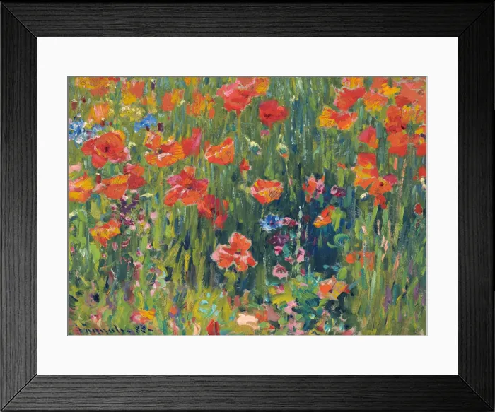 Framed Print : Poppies, 1888. Artist: Vonnoh, Robert William (1858-1933) Framed Print : Poppies, 1888. Artist: Vonnoh, Robert William (1858-1933)