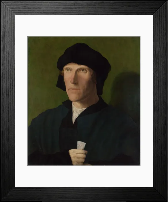 Framed Print : A Man aged 38, ca 1521. Artist: Leyden, Lucas, van (1489 / 94-1533) Framed Print : A Man aged 38, ca 1521. Artist: Leyden, Lucas, van (1489 / 94-1533)