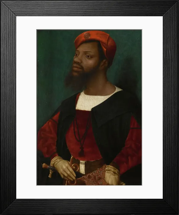 Framed Print : Portrait of an African man, ca 1530. Artist: Mostaert, Jan (1472 / 73-1555 / 56) Framed Print : Portrait of an African man, ca 1530. Artist: Mostaert, Jan (1472 / 73-1555 / 56)