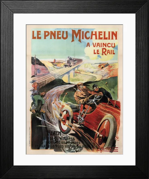 Framed Print : Michelin Tires, 1905. Artist: Montaut, Ernest (1879-1909) Framed Print : Michelin Tires, 1905. Artist: Montaut, Ernest (1879-1909)