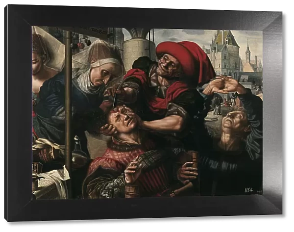 Surgery, 1550-1555. Artist: Hemessen, Jan Sanders, van (c. 1500-c. 1566)