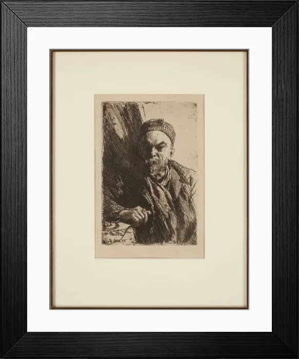 Framed Print : Portrait of the poet Paul Verlaine (1844-1896), 1895. Artist: Zorn, Anders Leonard (1860-1920) Framed Print : Portrait of the poet Paul Verlaine (1844-1896), 1895. Artist: Zorn, Anders Leonard (1860-1920)