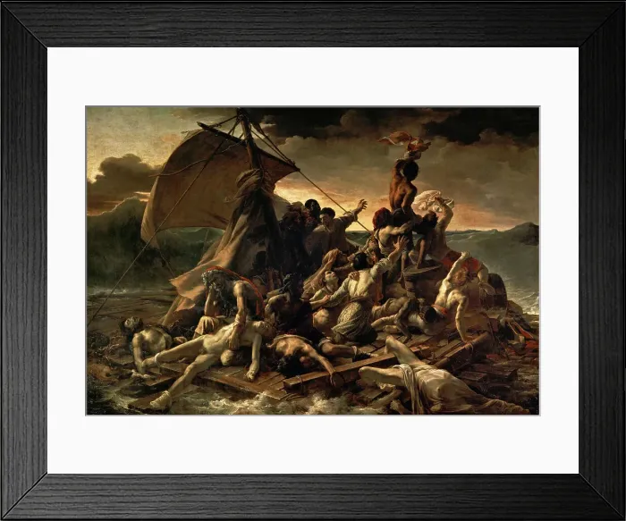 Framed Print : The Raft of the Medusa (Le Radeau de la Meduse), 1818-1819. Artist: Gericault, Theodore (1791-1824) Framed Print : The Raft of the Medusa (Le Radeau de la Meduse), 1818-1819. Artist: Gericault, Theodore (1791-1824)