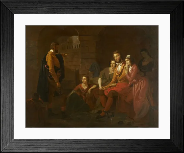 Framed Print : Lafayette in Prison at Olmutz, 1850. Artist: Matteson, Tompkins Harrison (1813-1884) Framed Print : Lafayette in Prison at Olmutz, 1850. Artist: Matteson, Tompkins Harrison (1813-1884)