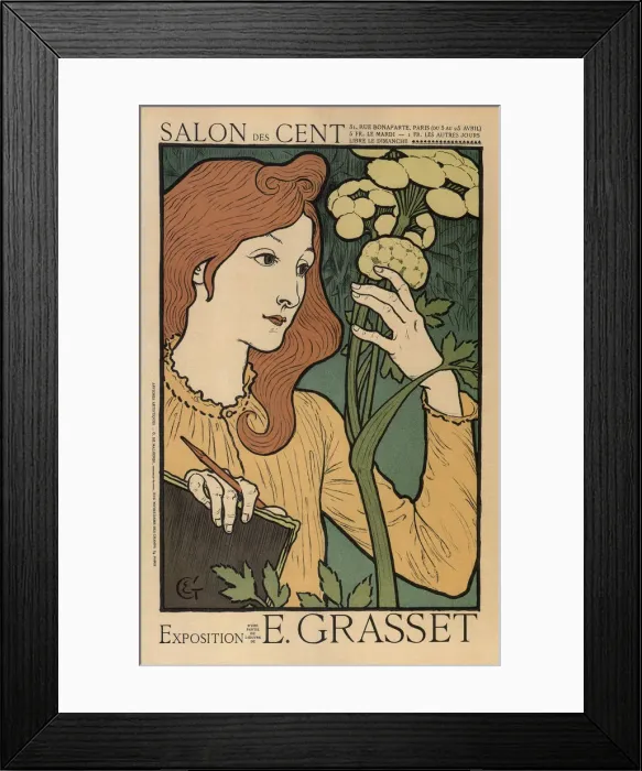 Framed Print : Salon des Cents, 1894. Artist: Grasset, Eugene (1841-1917) Framed Print : Salon des Cents, 1894. Artist: Grasset, Eugene (1841-1917)