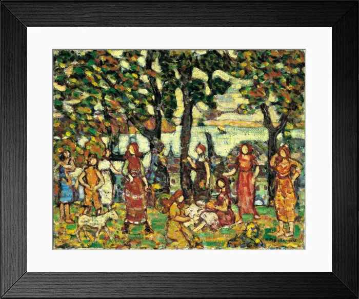 Framed Print : Autumn, ca. 1918-1923. Artist: Prendergast, Maurice Brazil (1858-1924) Framed Print : Autumn, ca. 1918-1923. Artist: Prendergast, Maurice Brazil (1858-1924)