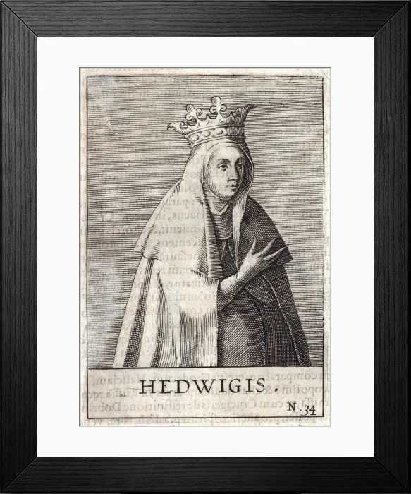 Framed Print : Queen Jadwiga of Poland. Artist: Anonymous Framed Print : Queen Jadwiga of Poland. Artist: Anonymous