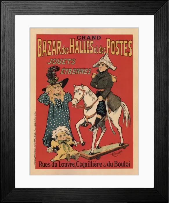 Framed Print : Grand Bazar des Halles et des Postes, 1899. Artist: Fernel, Fernand (1872-1934) Framed Print : Grand Bazar des Halles et des Postes, 1899. Artist: Fernel, Fernand (1872-1934)