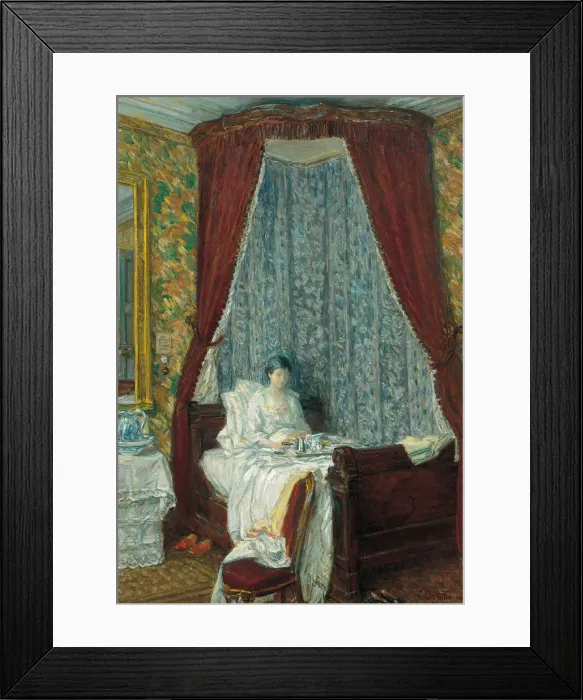 Framed Print : The French Breakfast, 1910. Artist: Hassam, Childe (1859-1935) Framed Print : The French Breakfast, 1910. Artist: Hassam, Childe (1859-1935)