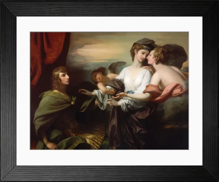 Framed Print : Helen Brought to Paris, 1776. Artist: West, Benjamin (1738-1820) Framed Print : Helen Brought to Paris, 1776. Artist: West, Benjamin (1738-1820)