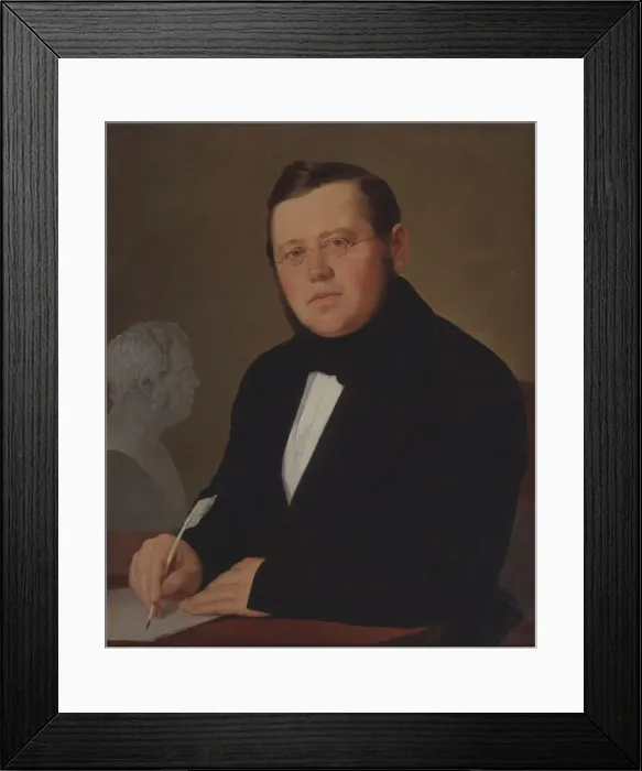 Framed Print : Portrait of the author Mikhail Zagoskin (1789-1852). Artist: Tropinin, Vasili Andreyevich (1776-1857) Framed Print : Portrait of the author Mikhail Zagoskin (1789-1852). Artist: Tropinin, Vasili Andreyevich (1776-1857)