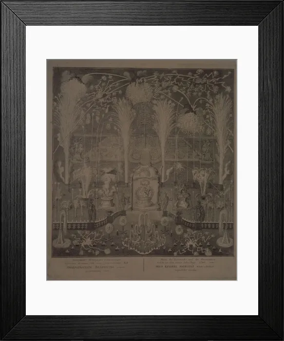 Framed Print : Illumination near the Academy of Fine Arts in the night of New Years eve 1748. Artist: Sokolov, Ivan Alexeyevich (1717-1757) Framed Print : Illumination near the Academy of Fine Arts in the night of New Years eve 1748. Artist: Sokolov, Ivan Alexeyevich (1717-1757)