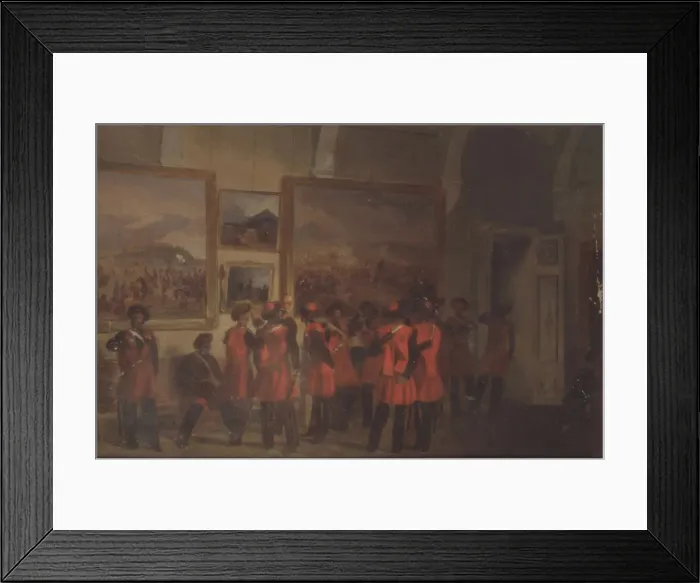 Framed Print : Tsars bodyguard of Cossacks in the Winter palace. Artist: Sverchkov, Vladimir Dmitrievich (1820-1888) Framed Print : Tsars bodyguard of Cossacks in the Winter palace. Artist: Sverchkov, Vladimir Dmitrievich (1820-1888)