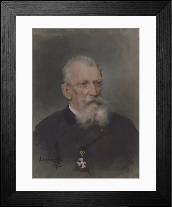 Framed Print : Portrait of the artist Pyotr P. Sokolov (1821-1899). Artist: Stepanov, Alexander Nikolaevich (1861-1911) Framed Print : Portrait of the artist Pyotr P. Sokolov (1821-1899). Artist: Stepanov, Alexander Nikolaevich (1861-1911)