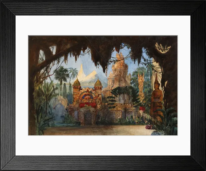 Framed Print : Stage design for the opera Ruslan and Lyudmila by M. Glinka. Artist: Hartmann, Viktor Alexandrovich (1834-1873) Framed Print : Stage design for the opera Ruslan and Lyudmila by M. Glinka. Artist: Hartmann, Viktor Alexandrovich (1834-1873)