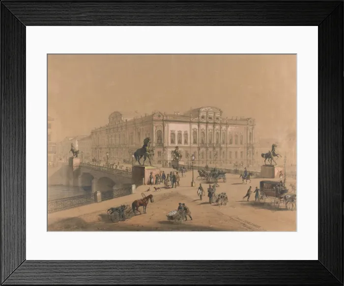 Framed Print : The Beloselsky-Belozersky Palace in Saint Petersburg. Artist: Charlemagne, Jules (19th century) Framed Print : The Beloselsky-Belozersky Palace in Saint Petersburg. Artist: Charlemagne, Jules (19th century)