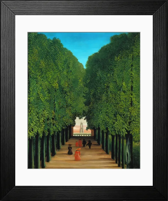 Framed Print : The Avenue in the Park at Saint Cloud. Artist: Rousseau, Henri Julien Felix (1844-1910) Framed Print : The Avenue in the Park at Saint Cloud. Artist: Rousseau, Henri Julien Felix (1844-1910)