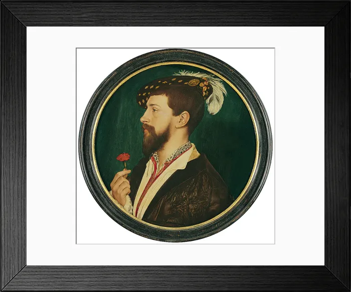 Framed Print : Portrait of Simon George of Cornwall. Artist: Holbein, Hans, the Younger (1497-1543) Framed Print : Portrait of Simon George of Cornwall. Artist: Holbein, Hans, the Younger (1497-1543)