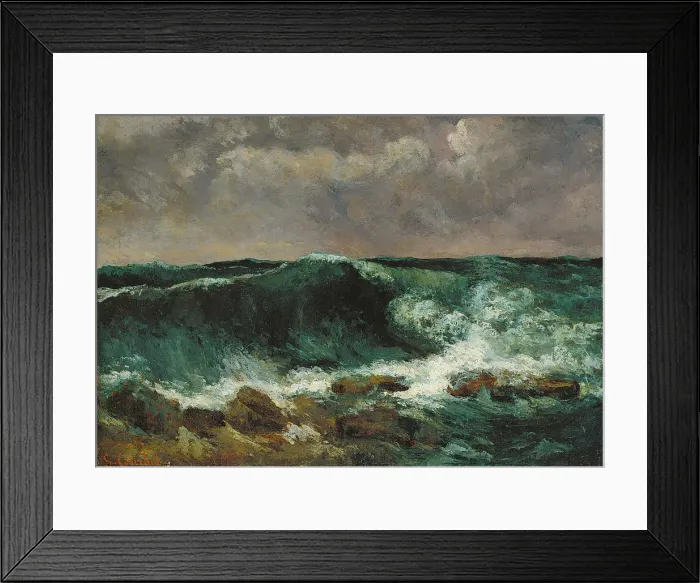 Framed Print : The Wave. Artist: Courbet, Gustave (1819-1877) Framed Print : The Wave. Artist: Courbet, Gustave (1819-1877)