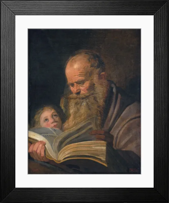 Framed Print : Saint Matthew the Evangelist. Artist: Hals, Frans I (1581-1666) Framed Print : Saint Matthew the Evangelist. Artist: Hals, Frans I (1581-1666)