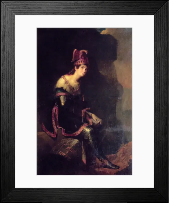 Framed Print : Portrait of Princess Zinaida Alexandrovna Volkonskaya (1792-1862) in the Habit of Tancred. Artist: Bruni, Fyodor Antonovich (1800-1875) Framed Print : Portrait of Princess Zinaida Alexandrovna Volkonskaya (1792-1862) in the Habit of Tancred. Artist: Bruni, Fyodor Antonovich (1800-1875)