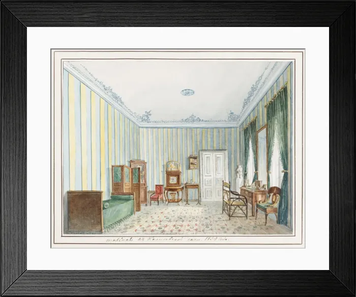 Framed Print : Bedroom in a Country Dacha. Artist: Anonymous Framed Print : Bedroom in a Country Dacha. Artist: Anonymous