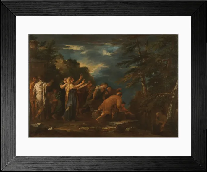 Framed Print : Pythagoras Emerging from the Underworld. Artist: Rosa, Salvatore (1615-1673) Framed Print : Pythagoras Emerging from the Underworld. Artist: Rosa, Salvatore (1615-1673)