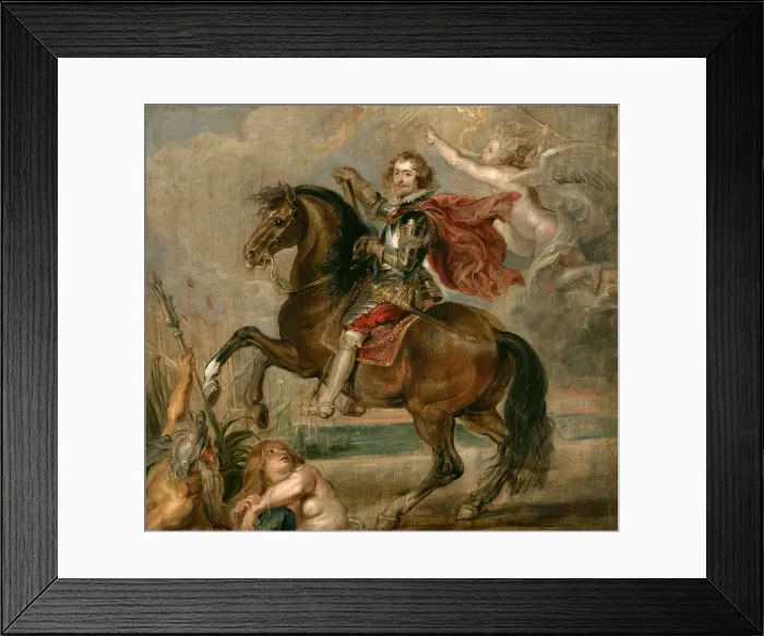 Framed Print : Equestrian Portrait of the Duke of Buckingham. Artist: Rubens, Pieter Paul (1577-1640) Framed Print : Equestrian Portrait of the Duke of Buckingham. Artist: Rubens, Pieter Paul (1577-1640)