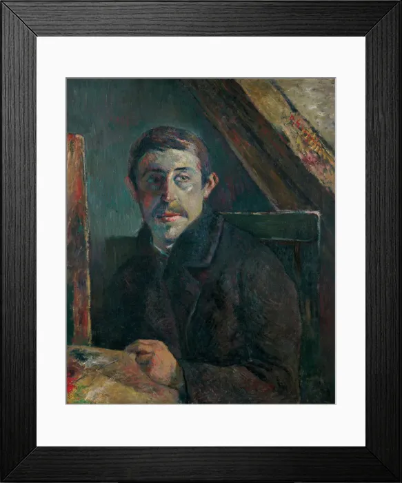Framed Print : Self-Portrait. Artist: Gauguin, Paul Eugene Henri (1848-1903) Framed Print : Self-Portrait. Artist: Gauguin, Paul Eugene Henri (1848-1903)