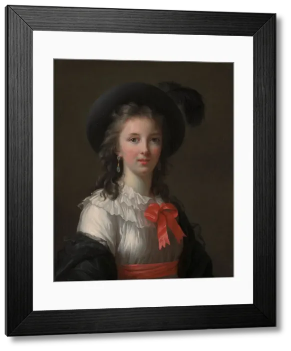 Framed Print : Self-Portrait. Artist: Vigee-Lebrun, Marie Louise Elisabeth (1755-1842) Framed Print : Self-Portrait. Artist: Vigee-Lebrun, Marie Louise Elisabeth (1755-1842)