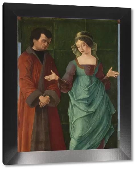 Portia and Brutus. Artist: Ercole de Roberti (ca 1450-1496)