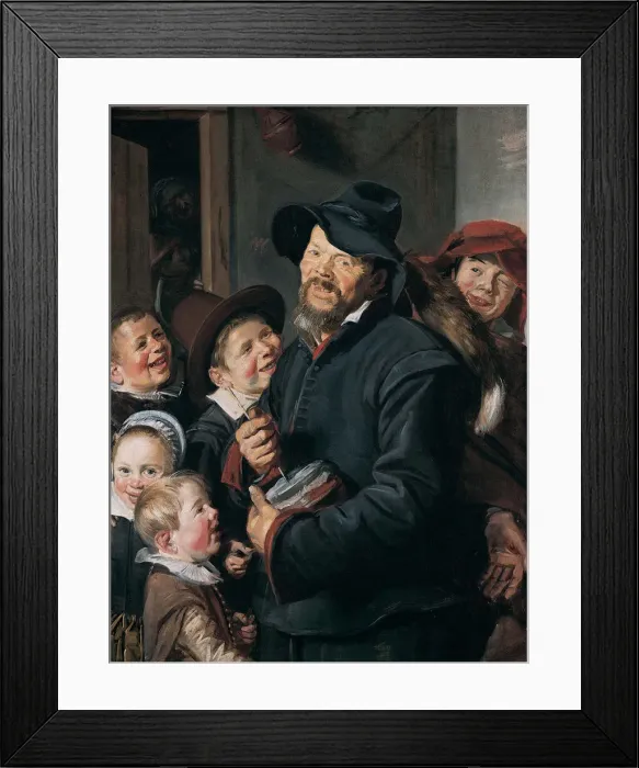 Framed Print : The Rommel-Pot Player. Artist: Hals, Frans I (1581-1666) Framed Print : The Rommel-Pot Player. Artist: Hals, Frans I (1581-1666)