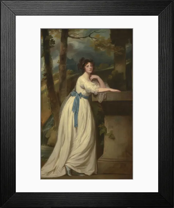 Framed Print : Portrait of Mrs. Andrew Reid. Artist: Romney, George (1734-1802) Framed Print : Portrait of Mrs. Andrew Reid. Artist: Romney, George (1734-1802)