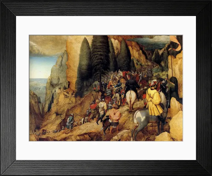 Framed Print : The Conversion of Saint Paul. Artist: Bruegel (Brueghel), Pieter, the Elder (ca 1525-1569)