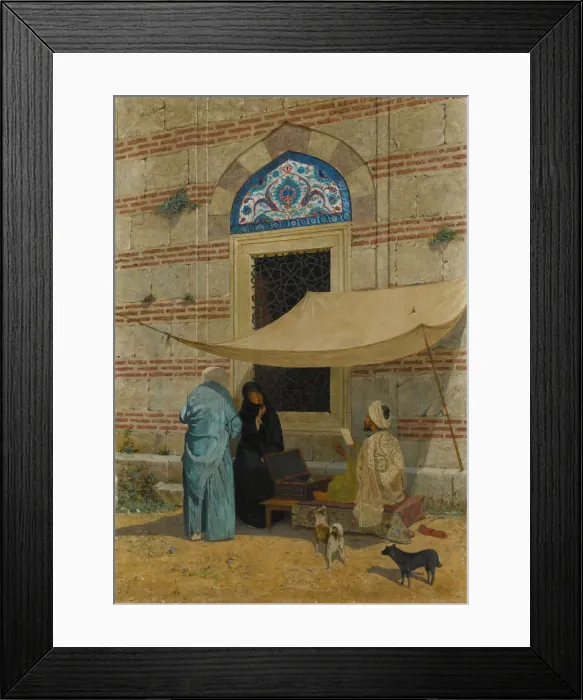 Framed Print : Public Scribe. Artist: Hamdi Bey, Osman (1842-1910) Framed Print : Public Scribe. Artist: Hamdi Bey, Osman (1842-1910)