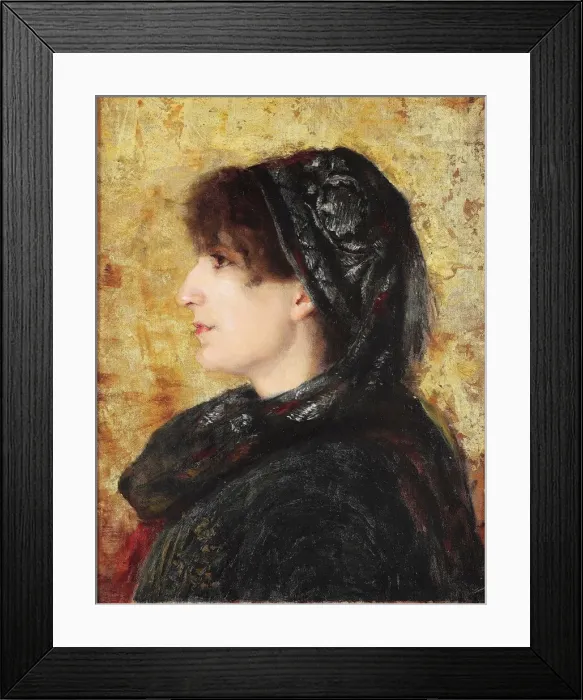 Framed Print : Portrait of Naile Hanim. Artist: Hamdi Bey, Osman (1842-1910) Framed Print : Portrait of Naile Hanim. Artist: Hamdi Bey, Osman (1842-1910)
