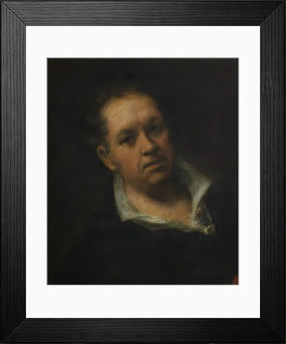 Framed Print : Self-Portrait. Artist: Goya, Francisco, de (1746-1828) Framed Print : Self-Portrait. Artist: Goya, Francisco, de (1746-1828)