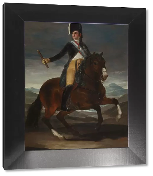 Equestrian Portrait of King Ferdinand VII of Spain. Artist: Goya, Francisco, de (1746-1828)