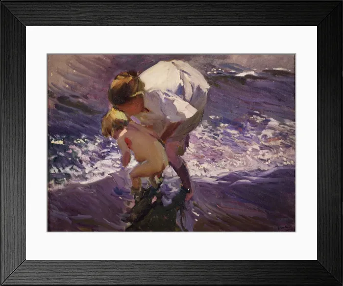 Framed Print : On the beach. Artist: Sorolla y Bastida, Joaquin (1863-1923) Framed Print : On the beach. Artist: Sorolla y Bastida, Joaquin (1863-1923)