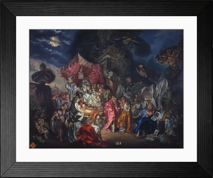 Framed Print : The watchfulness of Diogenes. Artist: Paret y Alcazar, Luis (1746-1799) Framed Print : The watchfulness of Diogenes. Artist: Paret y Alcazar, Luis (1746-1799)
