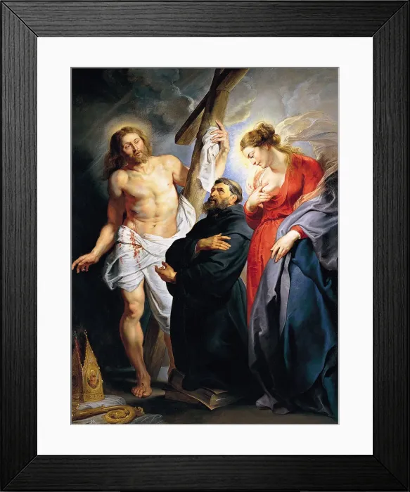 Framed Print : Saint Augustine Between Christ and the Virgin. Artist: Rubens, Pieter Paul (1577-1640) Framed Print : Saint Augustine Between Christ and the Virgin. Artist: Rubens, Pieter Paul (1577-1640)