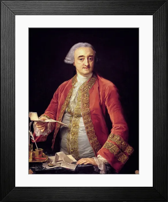 Framed Print : Portrait of Manuel de Roda. Artist: Batoni, Pompeo Girolamo (1708-1787) Framed Print : Portrait of Manuel de Roda. Artist: Batoni, Pompeo Girolamo (1708-1787)