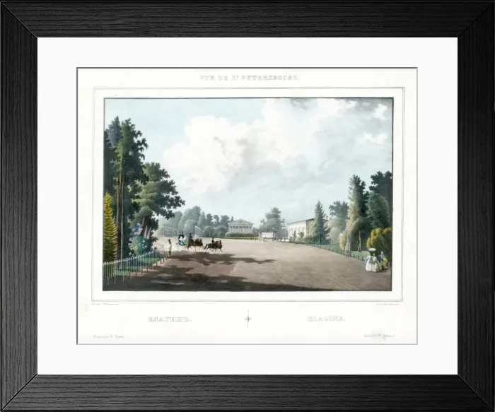 Framed Print : The Yelagin Palace at Saint Petersburg. Artist: Sadovnikov, Vasily Semyonovich (1800-1879) Framed Print : The Yelagin Palace at Saint Petersburg. Artist: Sadovnikov, Vasily Semyonovich (1800-1879)