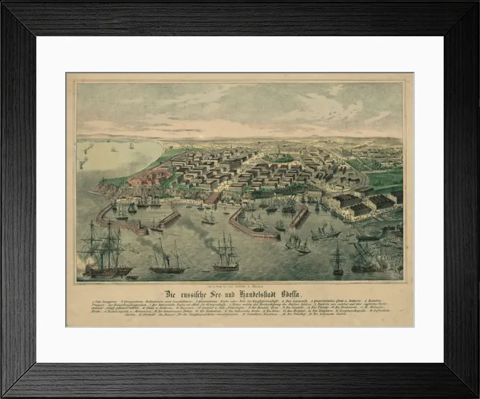 Framed Print : The Odessa Map. Artist: Anonymous Framed Print : The Odessa Map. Artist: Anonymous
