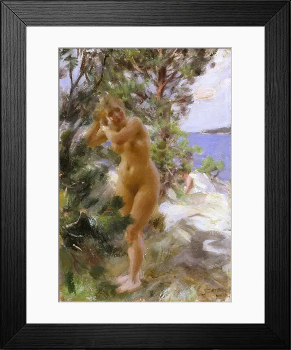 Framed Print : After the Bath. Artist: Zorn, Anders Leonard (1860-1920) Framed Print : After the Bath. Artist: Zorn, Anders Leonard (1860-1920)