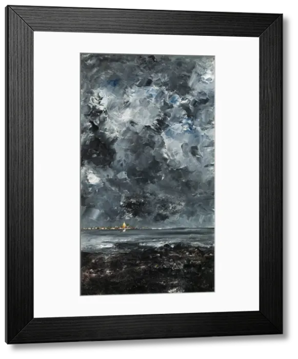 Framed Print : The Town. Artist: Strindberg, August (1849-1912) Framed Print : The Town. Artist: Strindberg, August (1849-1912)