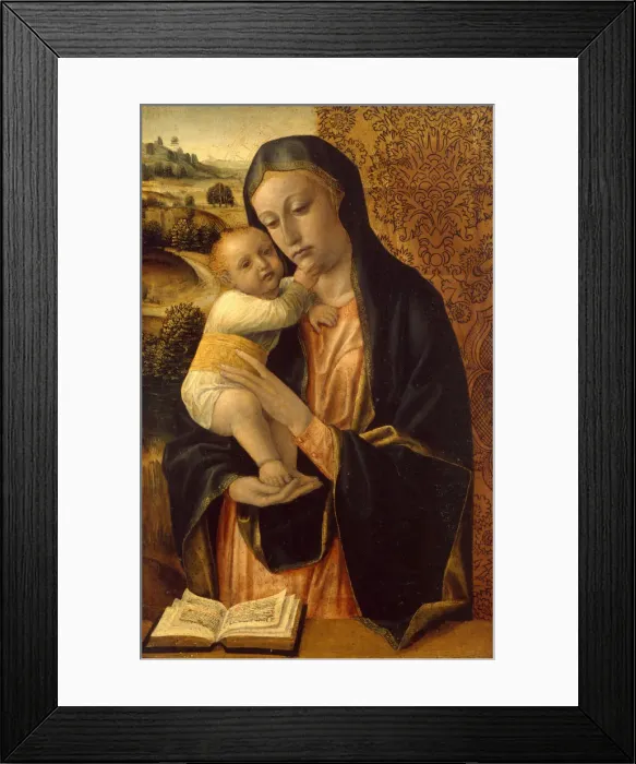 Framed Print : Virgin and Child. Artist: Foppa, Vincenzo (active 1456-1516) Framed Print : Virgin and Child. Artist: Foppa, Vincenzo (active 1456-1516)